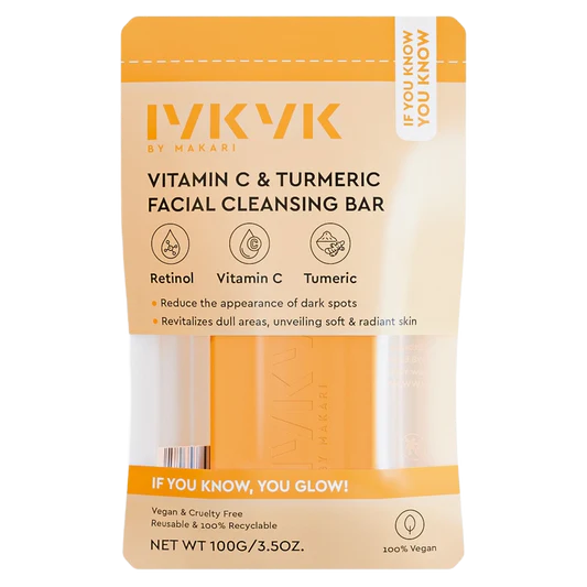 IYKYK BY MAKARI VITAMIN C & TUMERIC FACIAL CLEANSING BAR.