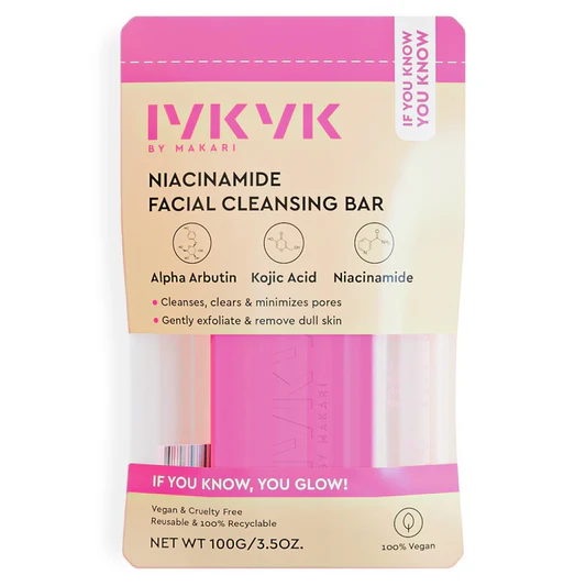 IYKYK BY MAKARI NIACINAMIDE FACIAL CLEANSING BAR.