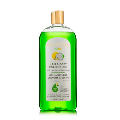 MAKARI® BABY HAIR & BODY FOAMING GEL.